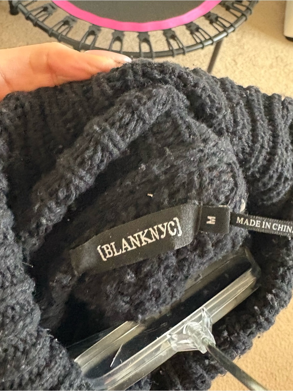 {BLANKNYC} Chunky Knit Black Sweater